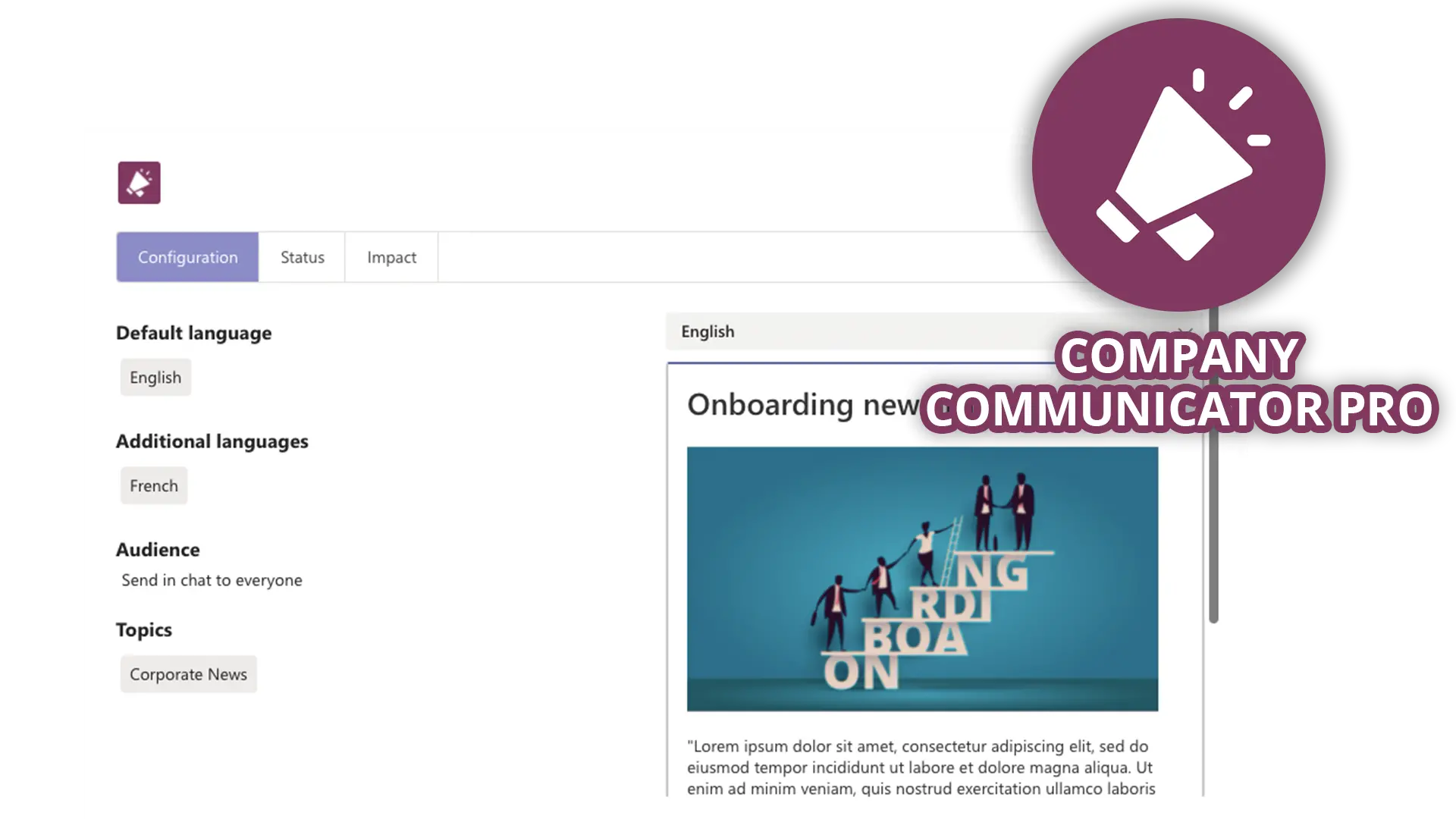 Company Communicator for Microsoft Teams