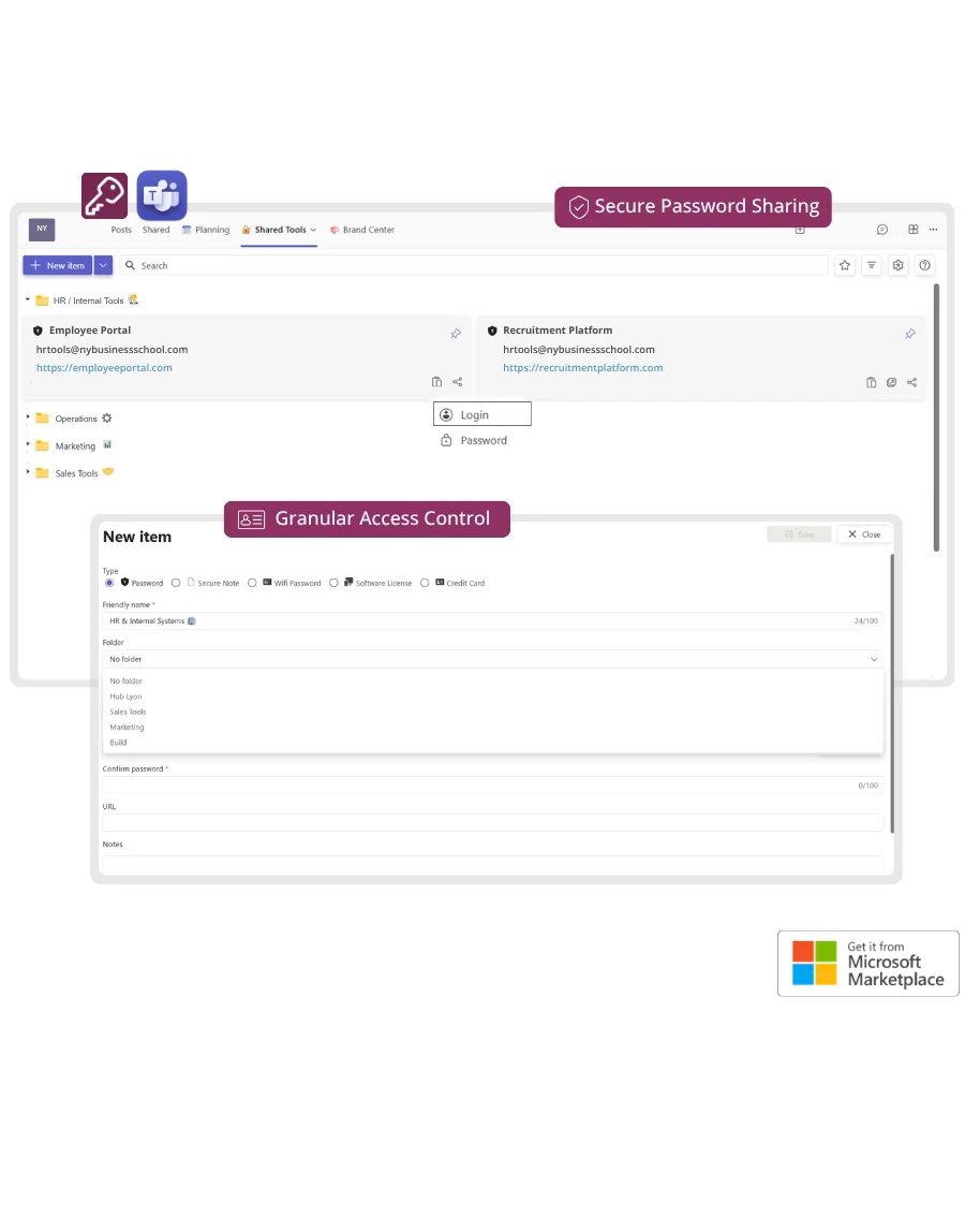KeePass Pro secure password vault in Microsoft Teams