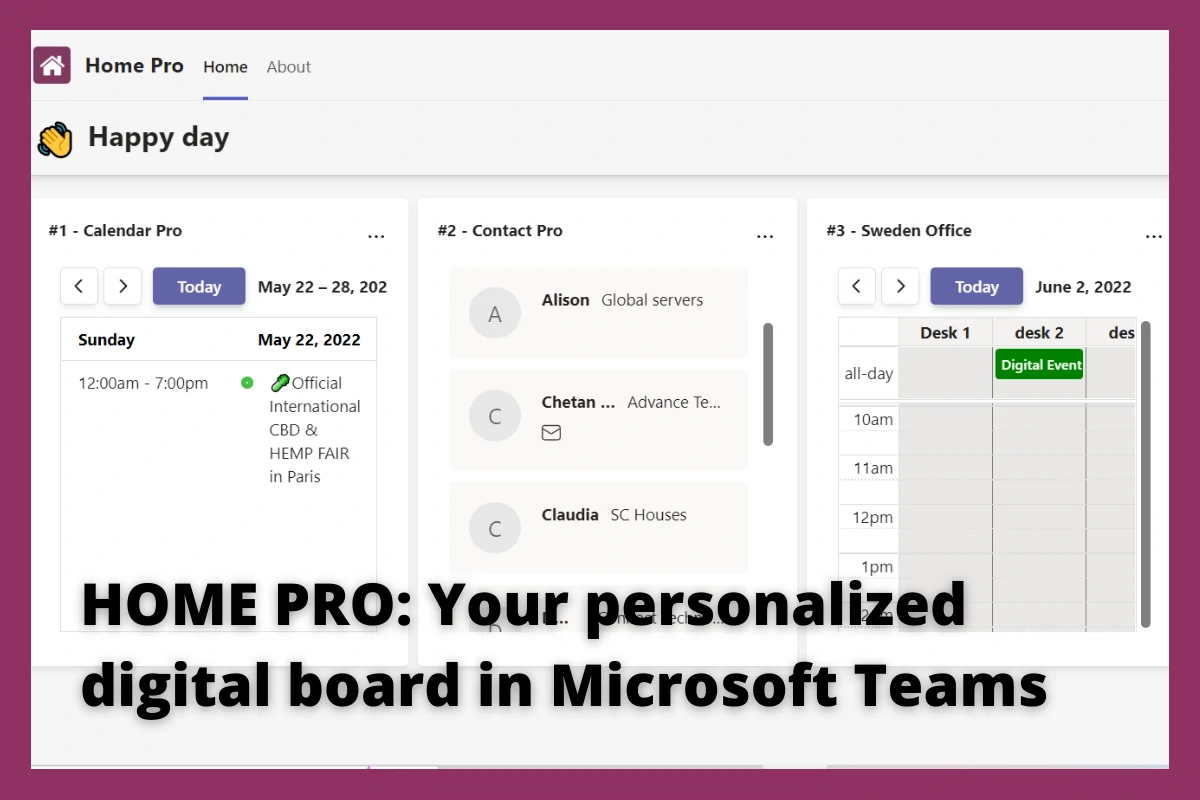 Personalized dashboard for Microsoft Teams