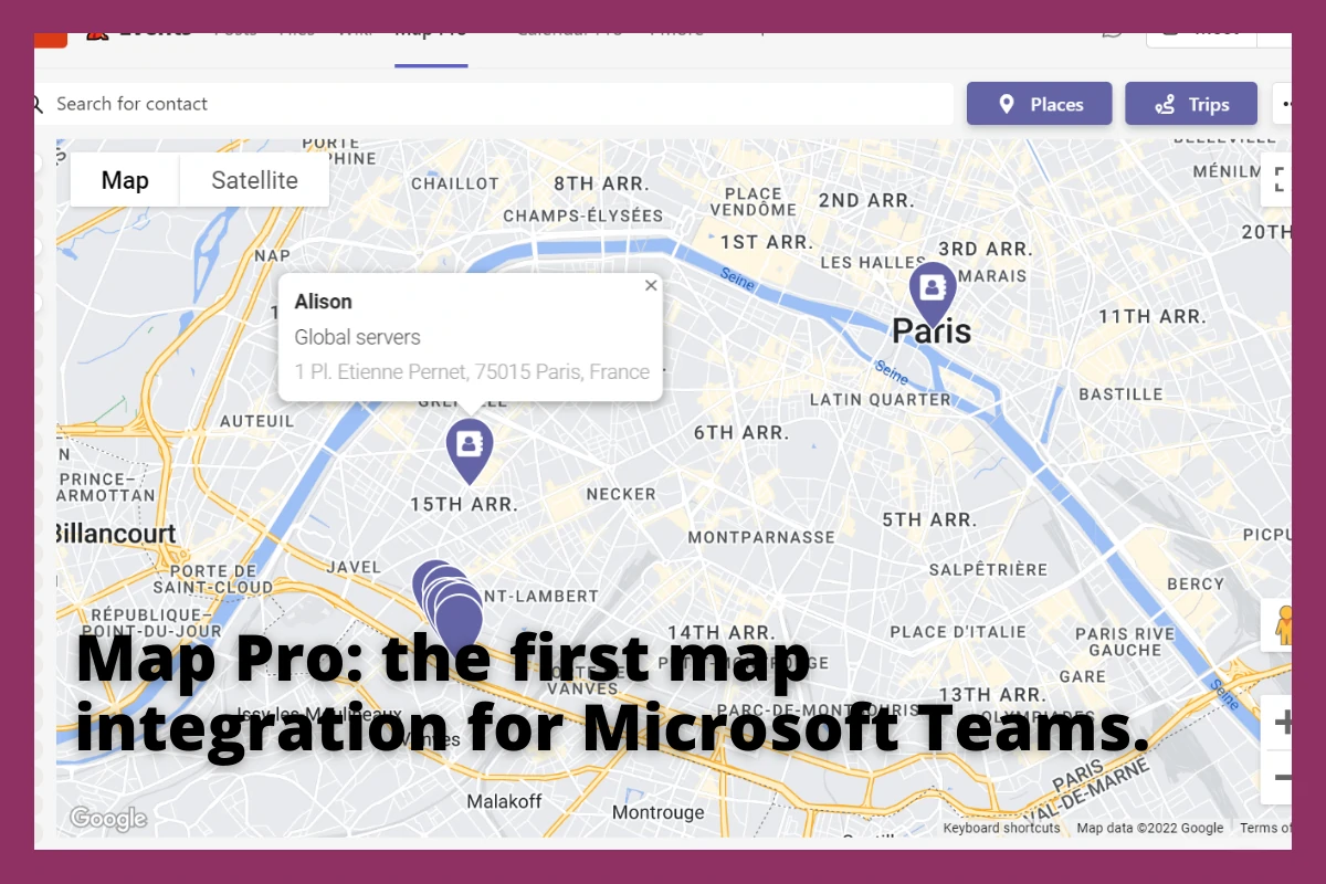 Map Pro for Microsoft Teams