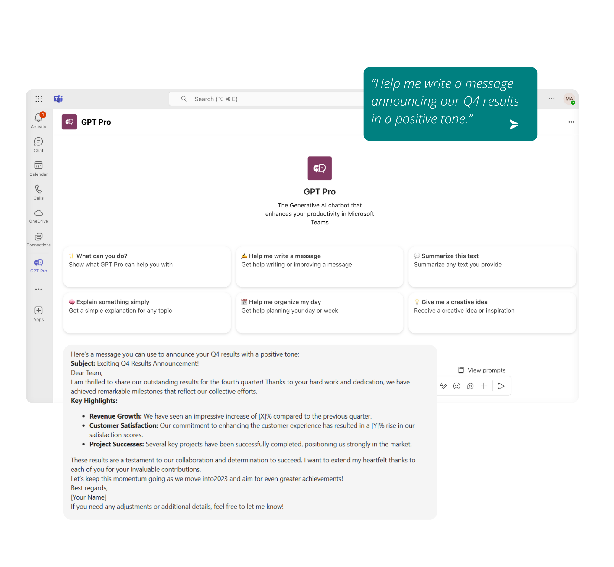 Synchronization feature