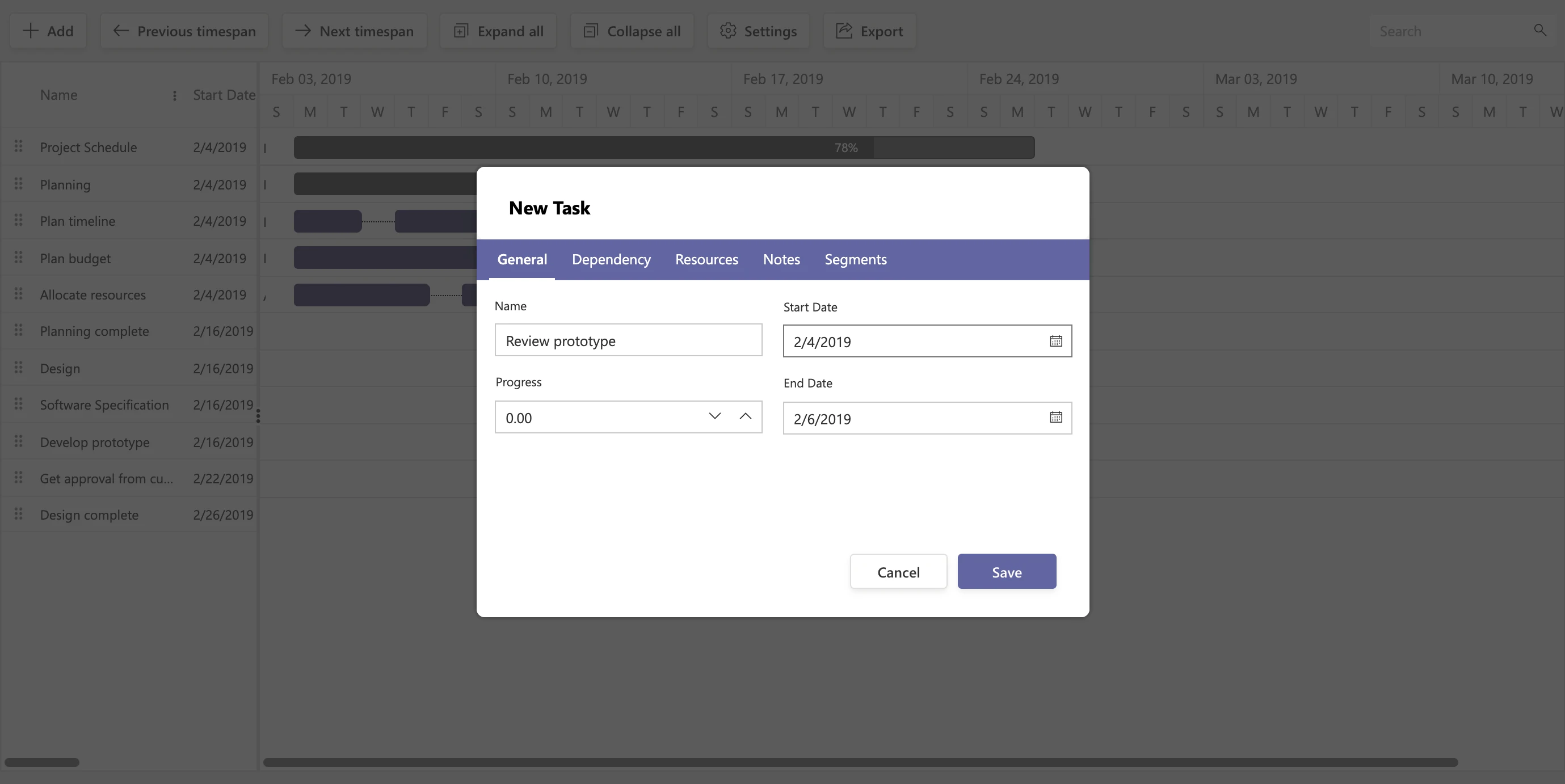 gantt pro for Microsoft Teams